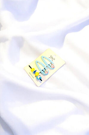 Çocuk Figürlü 5 Cm 2 Çıtçıt 1 Adet Tel Toka Seti