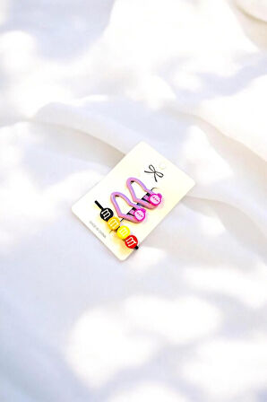 Çocuk Figürlü 4 Cm 2 Çıtçıt 1 Adet Tel Toka Seti