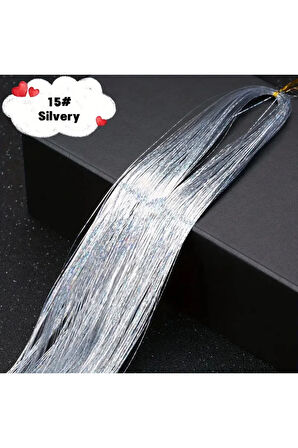 Kadın Hair Tinsel Parlak Simli Saç Süsü