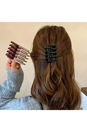 Kadın Firkete At Kuyruğu Tokası Çift Taraflı