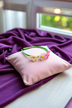 Çocuk Çiçek Figürlü Parlak Renklerde Taç