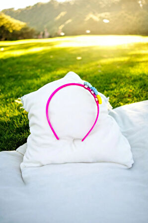 Çiçek Figürlü Parlak Renklerde Çocuk Taçı