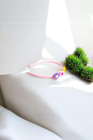 Çiçek Figürlü Parlak Renklerde Çocuk Taçı