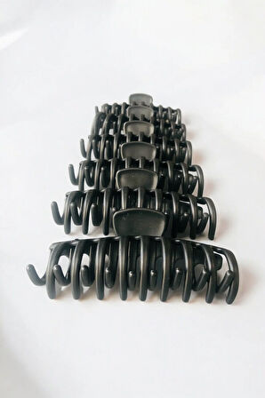 11 cm Büyük Boy Tırpan Model Renkli Kadın Saç Tokası | 6’lı Set – Güçlü Tutuculuk – Mat Yüzey