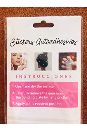 Kendinden Yapışkanlı Taş Sticker – 3D Nail Art & Yüz Taşı | 165’li Farklı Boylarda Set