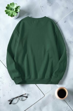 Unisex Dreams Baskılı Bisiklet Yaka Sweatshirt