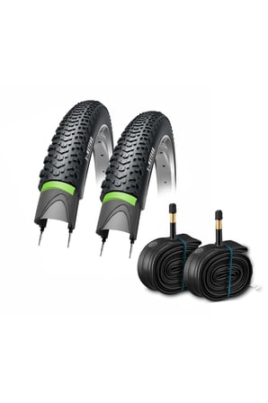 BİKE SKY Obor  24x1.95 Zırhlı Dış ve İç Lastik Seti - 3mm Green Shield & Jet Compound