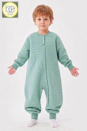 1.5 TOG KAPİTONE %100 PAMUK COCUK BEBEK UYKU TULUMU
