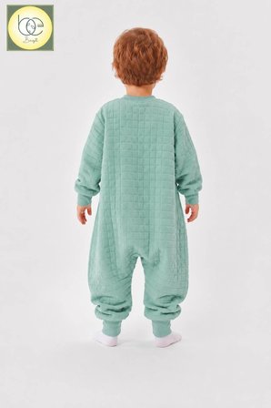 1.5 TOG KAPİTONE %100 PAMUK COCUK BEBEK UYKU TULUMU
