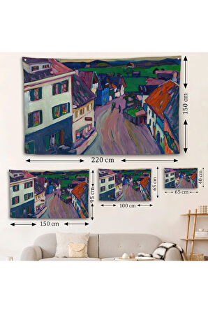 Murnau - Griesbräu'nun Penceresinden Görünüm Duvar Örtüsü-7191