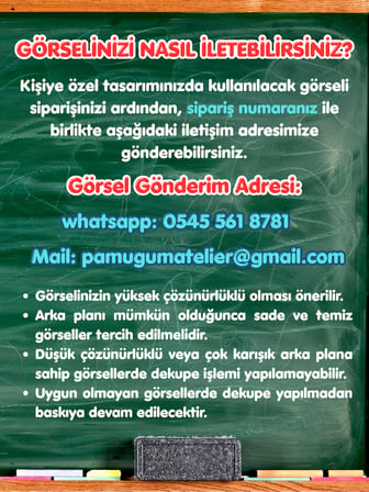 Pamuğum Atelier Kişiye Özel Fotoğraflı İsimli Okul Etiketi 48 Adet