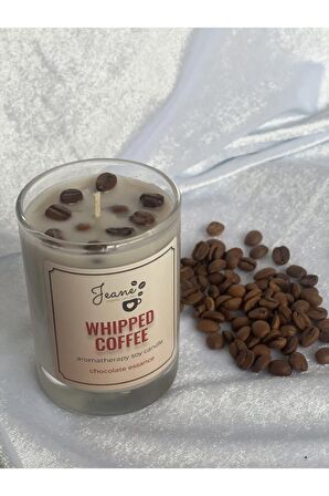 Jeane Candles Gerçek Kahve Çekirdekleri Çikolata Kokulu Kahve Rüyası Mum