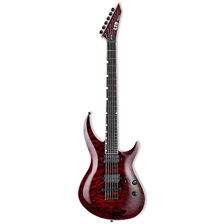 Esp Ltd H-3 1000 Qm See Thru Black Cherry Elektro Gitar