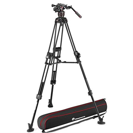 Manfrotto MVK608TWINFA Nitrotech 608 & 645 Alu Twin FTT Video Tripod