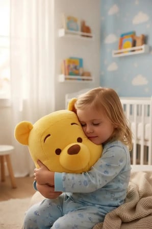 MINISO Disney Winnie The Pooh Lisanslı Büyük Peluş Yastık 48 Cm – Dekoratif Minder