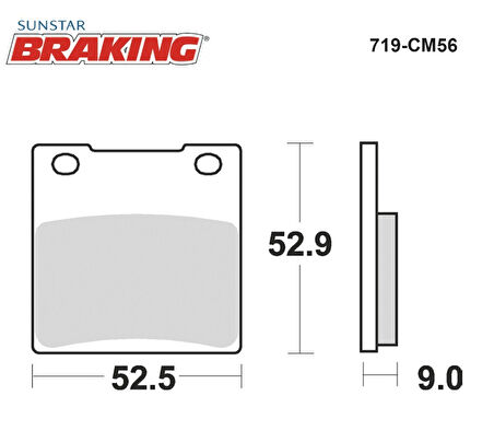 SİNTERLİ ARKA FREN BALATASI / SUZUKI / TL S / 1000cc / ARKA  / 1997-1998-1999-2000-2001