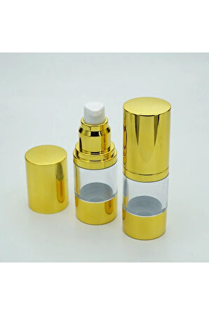 LOSYON VE KREM ŞİŞESİ 15 ML 5 ADET AİRLESS ŞİŞE