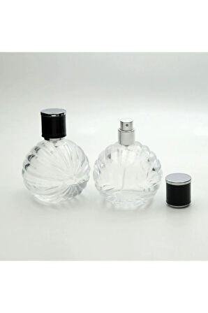 Parfüm Şişesi 100 ml 5 Adet Top Desenli Model Kolay Kapama