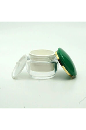 KREM KAVANOZU 50 ML 3 ADET YEŞİL AKRİLİK
