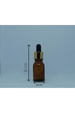 DAMLALIKLI 10 ML 3 ADET AMBER ŞİŞE