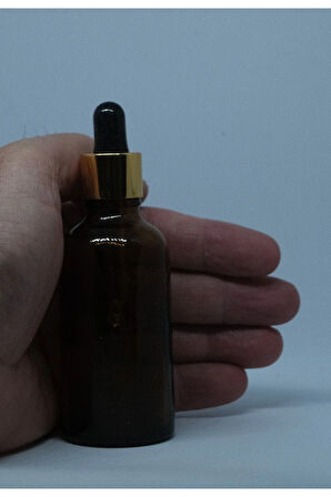 DAMLALIKLI 50 ML 3 ADET AMBER ŞİŞE