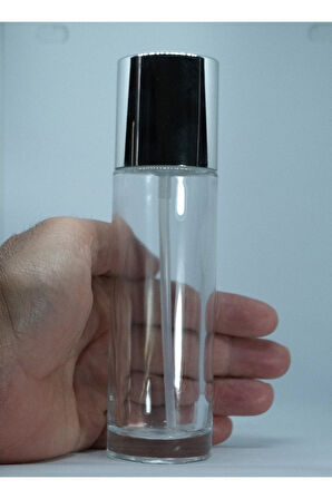 LOSYON VE KREM ŞİŞESİ 100 ML (4 ADET) ŞEFFAF SARI KAPAK BOŞ CAM ŞİŞE