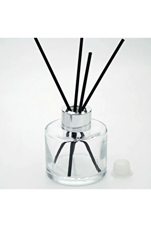 BOŞ SİLİNDİR BAMBU 100 ML ( 6 ADET ) ŞEFFAF ODA ŞİŞESİ
