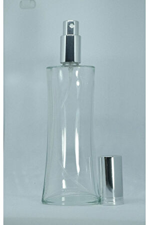 PARFÜM ŞİŞESİ 100 ML (2 ADET) EYFEL GRİ METAL VALF VE KAPAK BOŞ ŞİŞE