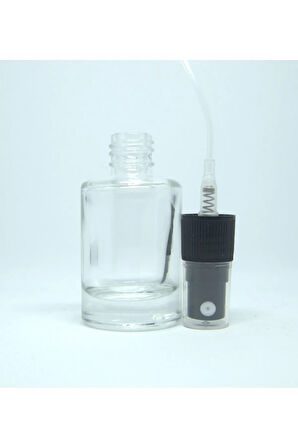 BOŞ PARFÜM VE KOLONYA ŞİŞESİ 12 ML (10 ADET) BOŞ PLATİK SİYAH SPREY
