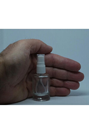BOŞ PARFÜM VE KOLONYA ŞİŞESİ 12 ML (3 ADET) BOŞ PLASTİK BEYAZ SPREY