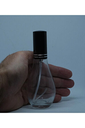 PARFÜM ŞİŞESİ 70 ML (6 ADET) BOŞ AMPUL ŞİŞE SARI METAL VALF VE KAPAK