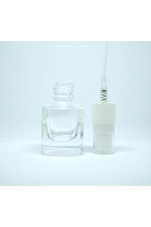 BOŞ PARFÜM VE KOLONYA ŞİŞESİ 5 ML 10 ADET BOŞ CAM BEYAZ SPREY ŞİŞE