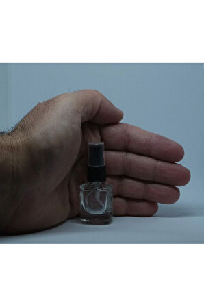 BOŞ PARFÜM VE KOLONYA ŞİŞESİ 5 ML 5 ADET BOŞ CAM SİYAH SPREY ŞİŞE