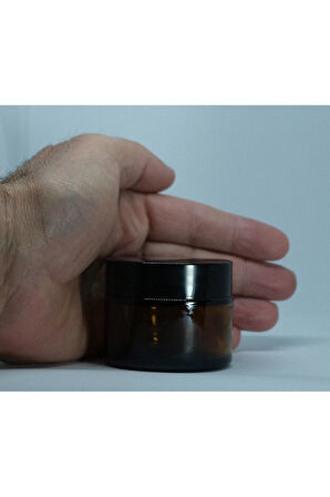 BOŞ KREM ŞİŞESİ 50 ML 6 ADET AMBER BOŞ ŞİŞE