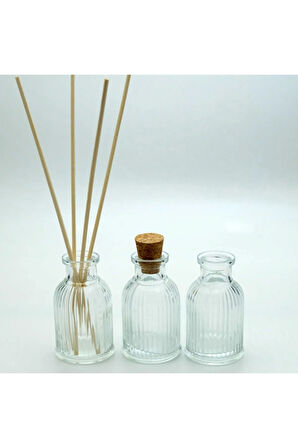 BOŞ PARFÜM ŞİŞESİ 35 ML (5 ADET) ODA VE ARAÇ İÇİN ROMAN BAMBU BOŞ ŞİŞE