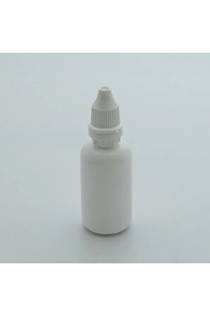 BOŞ GÖZ VE BURUN DAMLALIK 30 ML (10 ADET) BEYAZ BOŞ PLASTİK