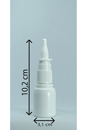 BOŞ BURUN SPREYİ 25 ML (10 ADET) BEYAZ BOŞ PLASTİK