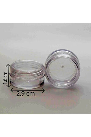 BOŞ KREM ŞİŞESİ 5 ML (5 ADET) BOŞ ŞEFFAF PLASTİK KUTU