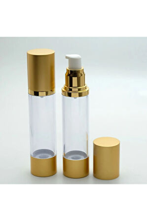 BOŞ KREM VE LOSYON ŞİŞESİ 50 ML (4 ADET) BOŞ AİRLESS ŞİŞE