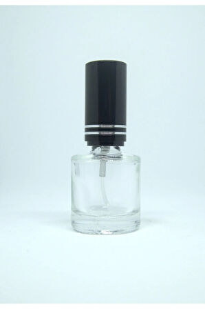 BOŞ PARFÜM ŞİŞESİ 7 ML (5 ADET) SİYAH METAL SPREY VE KAPAK BOŞ