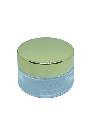 BOŞ KREM KAVANOZU 30 ML (10 ADET) BOŞ ŞEFFAF SARI KAPAKLI KUTU