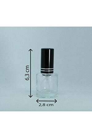 Boş Parfüm Şişesi 7 ml (3 ADET) Metal Sprey Ve Kapak Boş