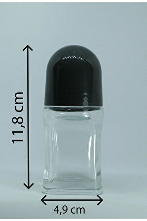 BOŞ PARFÜM ŞİŞESİ 50 ML (3 ADET) ŞEFFAF ROLL-ON BOŞ ŞİŞE