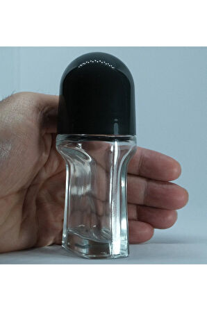 BOŞ PARFÜM ŞİŞESİ 50 ML (3 ADET) ŞEFFAF ROLL-ON BOŞ ŞİŞE