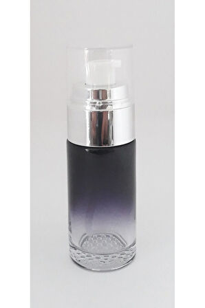 BOŞ KREM VE LOSYON ŞİŞESİ 40 ML (3 ADET) SİYAH GRİ KAPAKLI BOŞ ŞİŞE