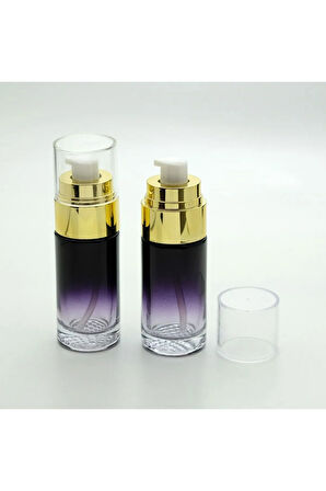 BOŞ KREM VE LOSYON ŞİŞESİ 40 ML (3 ADET) SİYAH SARI KAPAKLI BOŞ ŞİŞE