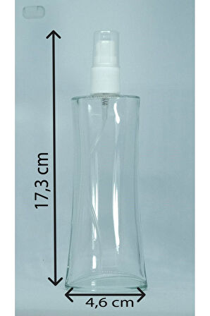 BOŞ PARFÜM ŞİŞESİ 100 ML (3 ADET) ŞEFFAF KAPAKLI EYFEL BOŞ ŞİŞE