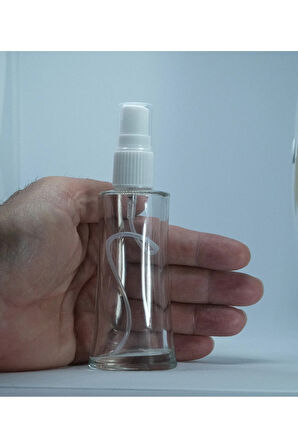 BOŞ PARFÜM ŞİŞESİ 50 ML (10 ADET) ŞEFFAF KAPAKLI EYFEL BOŞ ŞİŞE