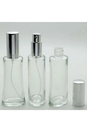 BOŞ PARFÜM ŞİŞESİ 100 ML (10 ADET) GRİ KAPAK PLASTİK VALF EYFEL BOŞ ŞİŞE