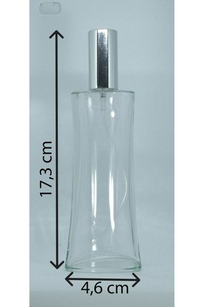 BOŞ PARFÜM ŞİŞESİ 100 ML (10 ADET) GRİ KAPAK PLASTİK VALF EYFEL BOŞ ŞİŞE